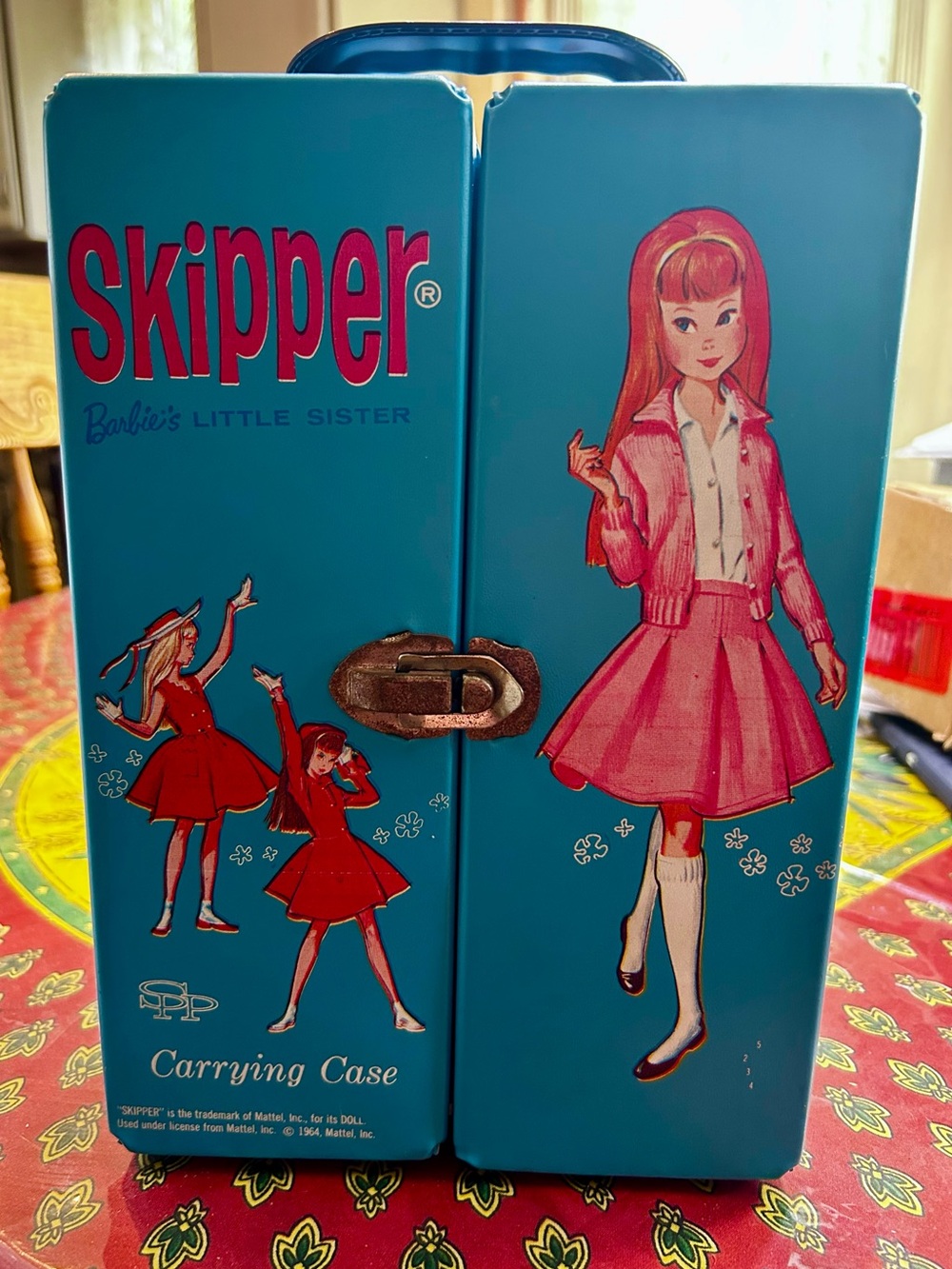 Mattel Skipper Carrying Case in Blue and Pink